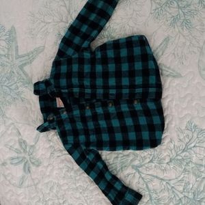 Blue /green boy flannel